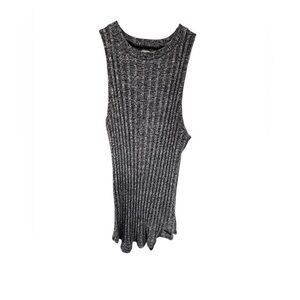 Hollister Charcoal Ribbed Muscle Tank